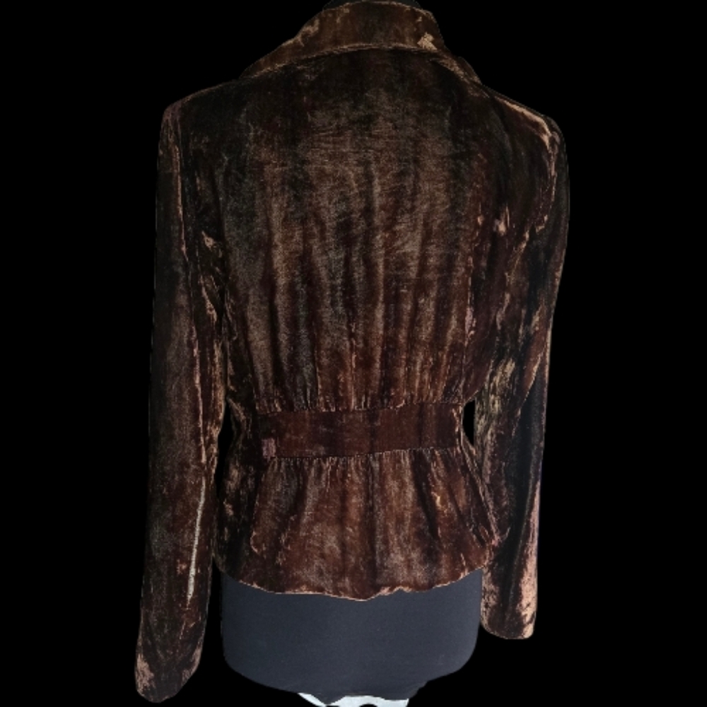 Cache Chocolate Velvet Women's Blazer - Picture 4 of 5